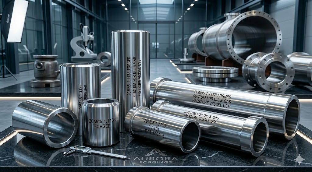 20Mn5 1.1133 Forged Steel Sleeves, Pipes & Hollow Components