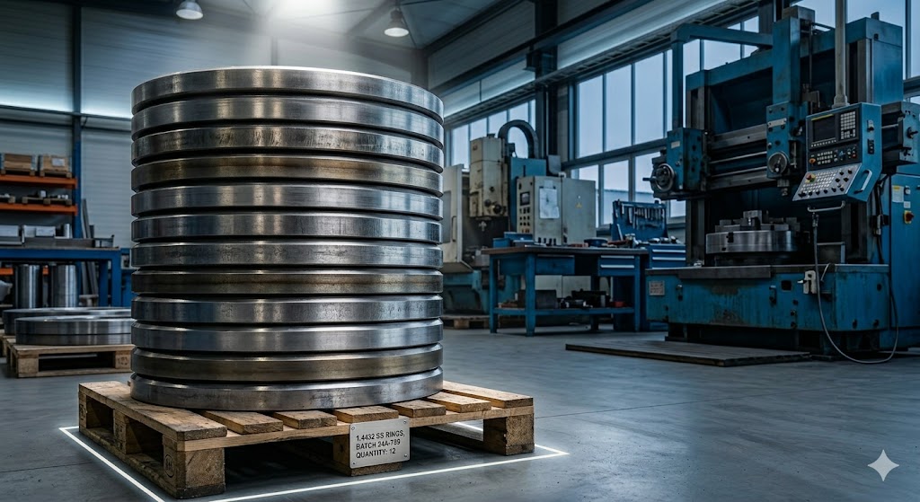 1.4432 seamless rolled forged rings