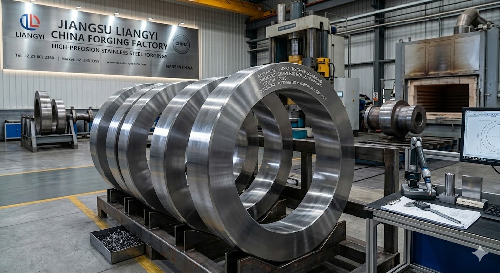 1.4594 X5CrNiMoCuNb14-5 Seamless Rolled Forged Rings | Jiangsu Liangyi China Forging Factory