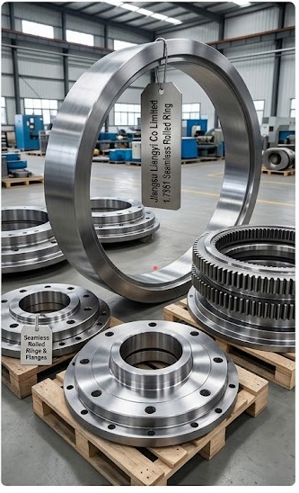 1.7361 seamless rolled rings, flanges and riding rings for wind turbine gearboxes