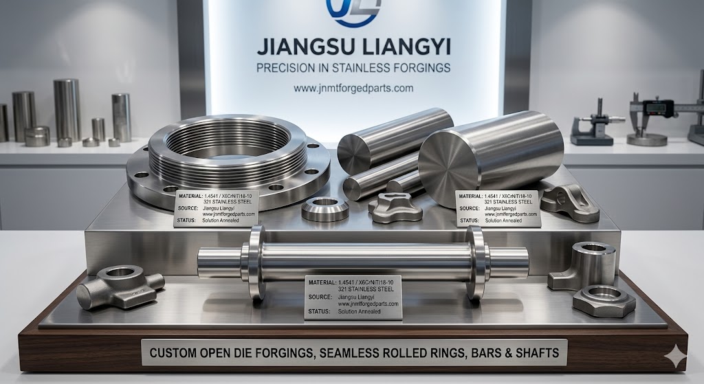1.4541 X6CrNiTi18-10 Stainless Steel Forged Parts - Custom Open Die Forgings, Seamless Rolled Rings, Bars & Shafts from China Manufacturer Jiangsu Liangyi