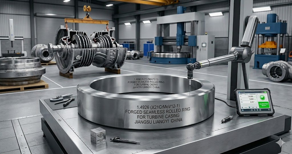 1.4926 (X21CrMoV12-1) forged seamless rolled rings for turbine casings – Jiangsu Liangyi China