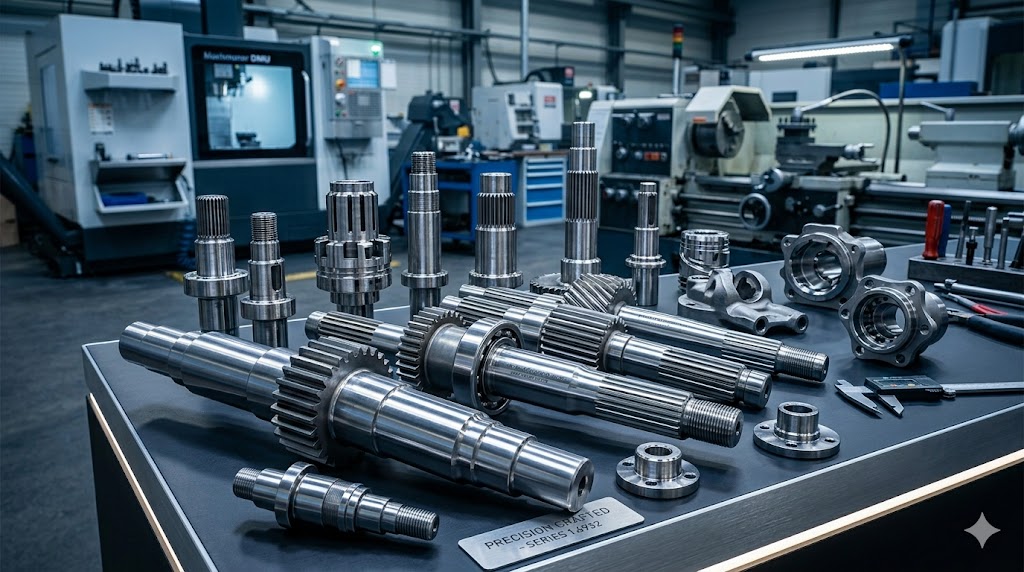 EN 1.6932 Forged Gear Shafts & Custom Machined Components