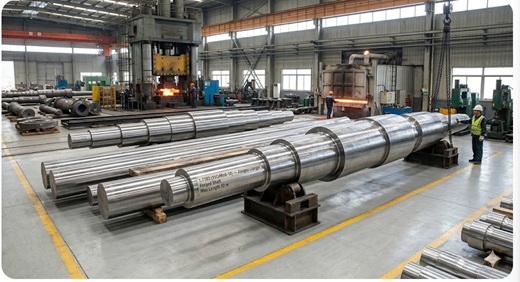 1.7383 (11CrMo9-10 / 2.25Cr-1Mo) Open-Die Forged Round Bars, Step Shafts and Turbine Shafts — Max Length 12 m