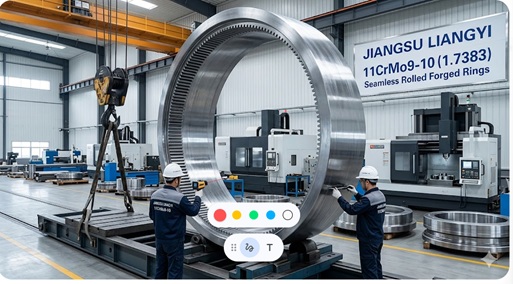 11CrMo9-10 (1.7383) Seamless Rolled Forged Rings — Turbine Guide Rings, Gear Rings and Seal Rings, OD Up to 5 m