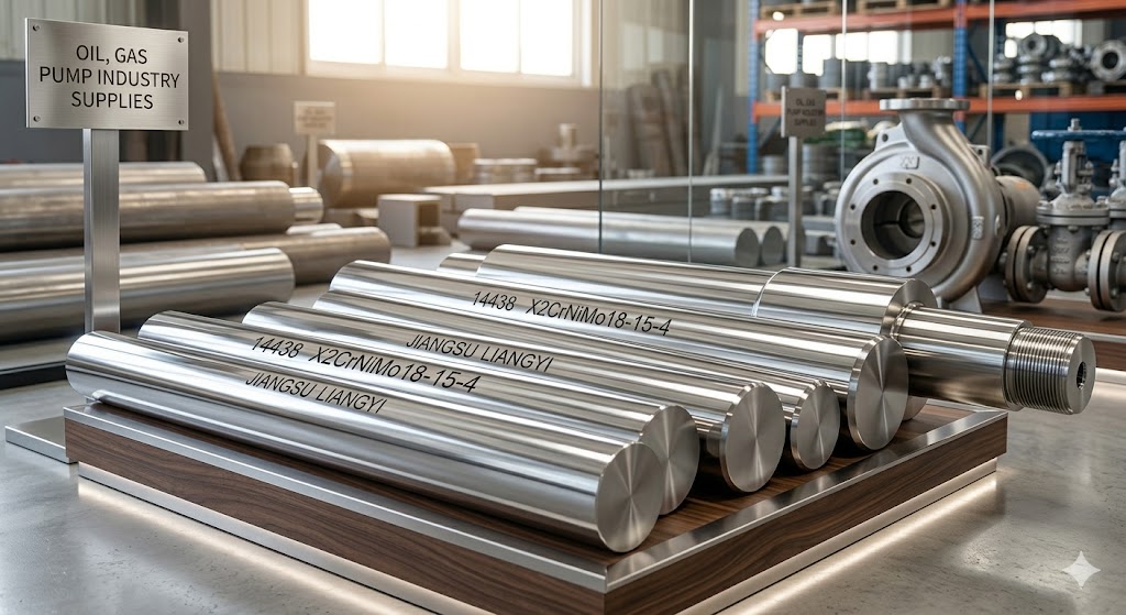 14438 X2CrNiMo18-15-4 Forged Steel Bars and Shafts – China Manufacturer Jiangsu Liangyi, Oil Gas and Pump Industry