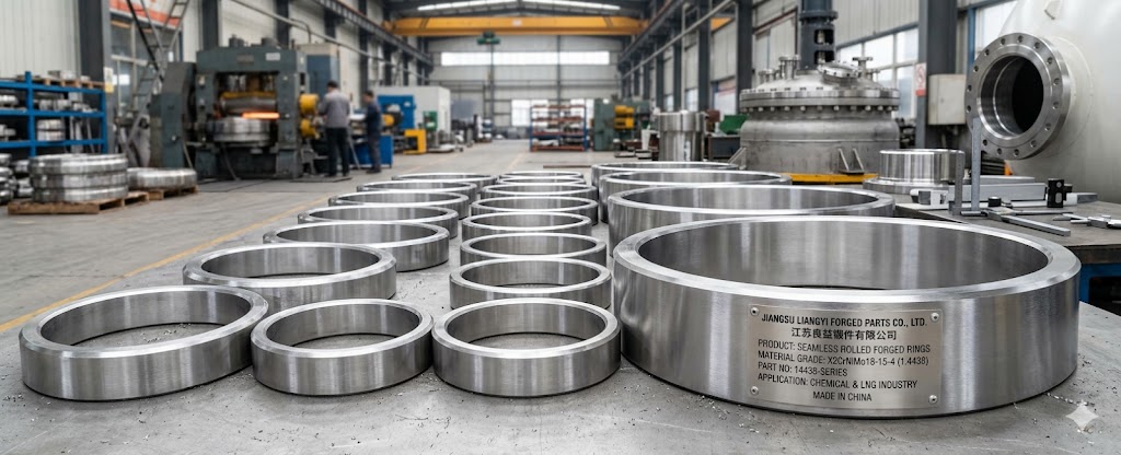 14438 X2CrNiMo18-15-4 Seamless Rolled Forged Rings – China Manufacturer Jiangsu Liangyi, Chemical and LNG Industry