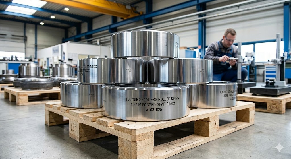 15CrNi6 seamless rolled rings 1.5919 forged gear rings