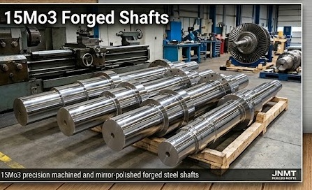 15Mo3 forged steel shafts for pumps, valves and turbines