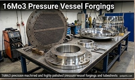 1.5415 16Mo3 forged pressure vessel parts and tube sheets