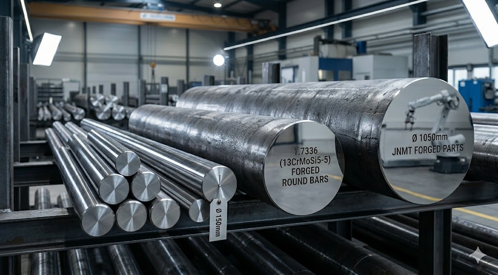 1.7336 (13CrMoSi5-5) forged round bars — diameters 80mm to 1200mm