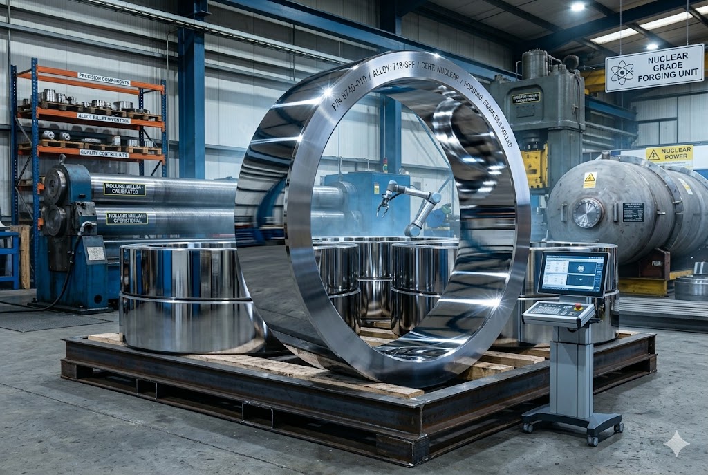 2.4608 NiCr26MoW Seamless Rolled Forged Rings for Oil and Gas Nuclear Power Industry