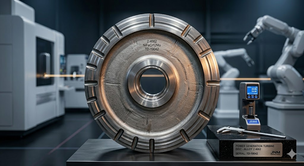 2.4662 NiFeCr12Mo turbine disc forging for power generation
