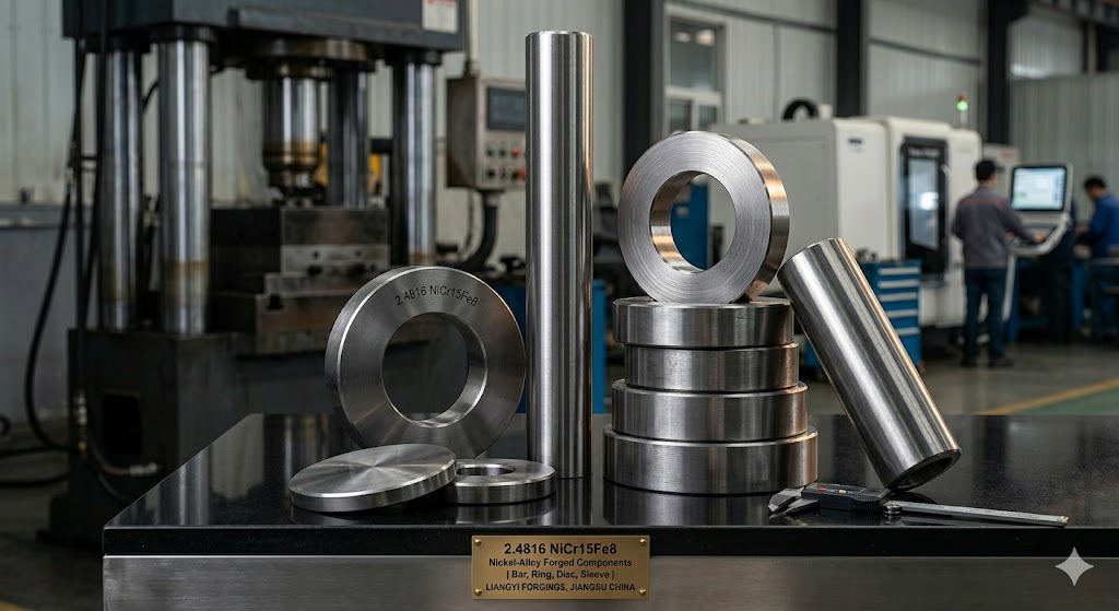 2.4816 NiCr15Fe NiCr15Fe8 forged steel bars, rings, discs and sleeves manufactured in Jiangsu China by Jiangsu Liangyi