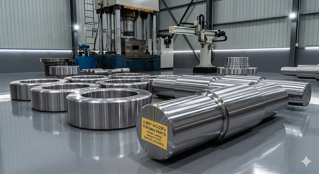 2.4851 NiCr23Fe open die forging parts, Jiangsu Liangyi Jiangyin China