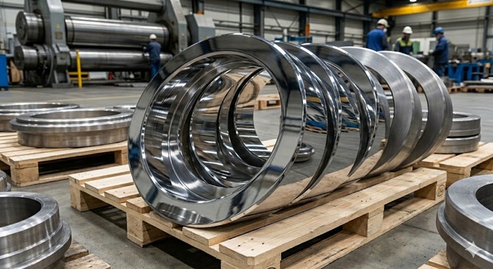 Seamless rolled forged rings in 2.4880 NiCo29Cr28Si alloy for turbine and power generation applications