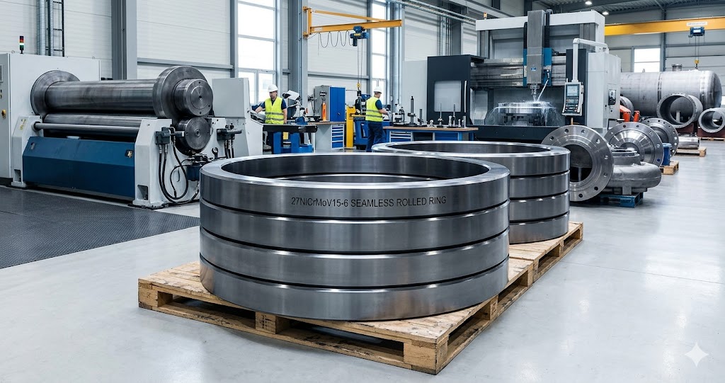 27NiCrMoV15-6 seamless rolled rings for power generation and oil and gas applications