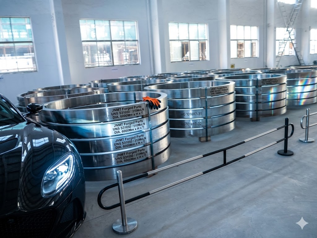 UNS S31050 310MoLN seamless rolled rings up to 6 meters diameter - Jiangsu manufacturer China