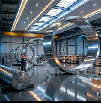 31CrMo12，1.8515 seamless rolled rings forging up to 5000mma