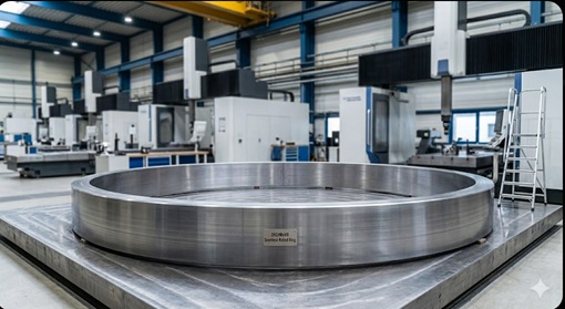 31CrMoV9 (1.8519) seamless rolled ring for cement plant riding gear, bearing rings and flange uses – max OD 5000mm