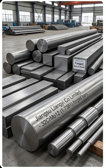 32CrMo12 (1.7361) forged round bars, square bars, flat bars and rectangular bars