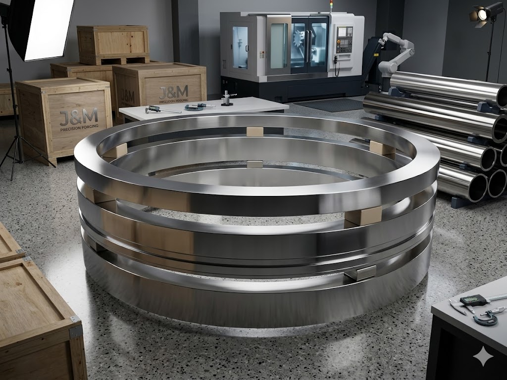 Jiangsu Liangyi Jiangyin China Factory 904L UNS N08904 Forged Forging Parts Stainless Steel Open Die Forgings Seamless Rolled Rings