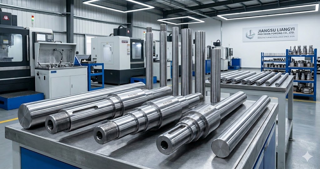 Precision machined A182-F6NM AISI 415 forged steel shafts and round bars by Jiangsu Liangyi