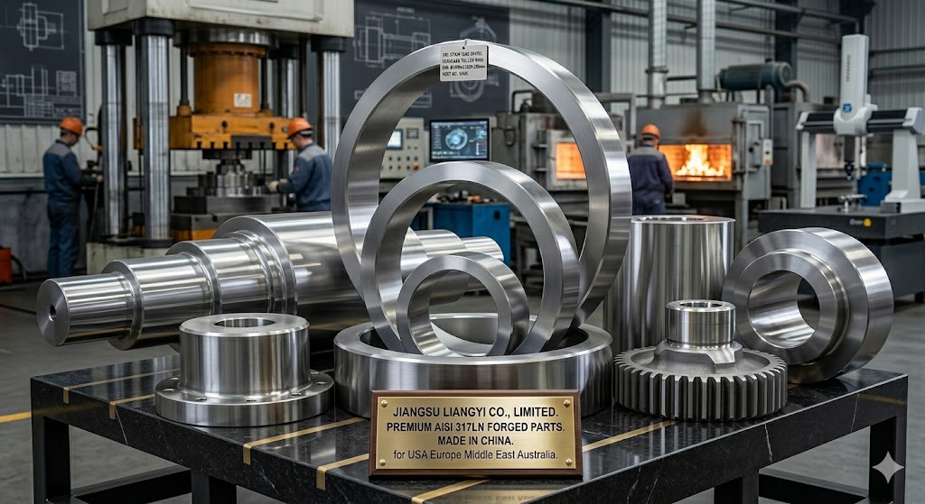 AISI 317LN UNS S31753 Open Die Forgings and Seamless Rolled Rings — Jiangsu Liangyi China Manufacturer for USA Europe Middle East Australia