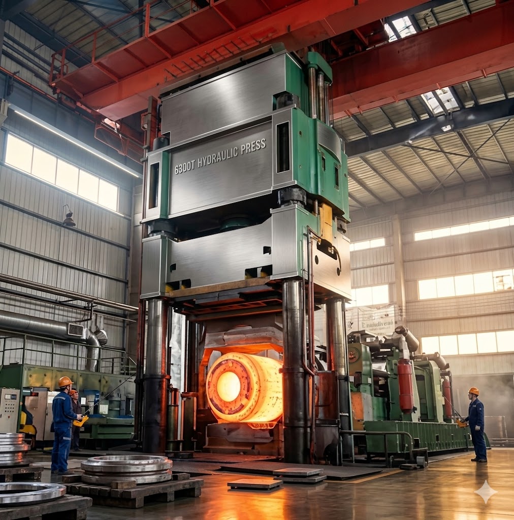 AISI 403 stainless steel forging production equipment, 6300T hydraulic forging press, 5T electro-hydraulic forging hammer, seamless rolling machine from Jiangsu Liangyi China factory