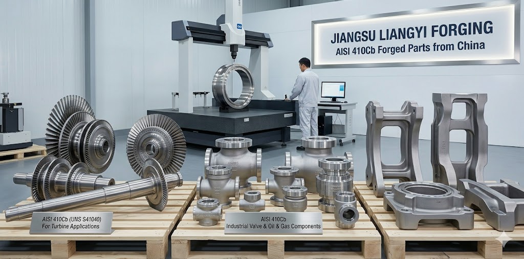 Jiangsu Liangyi AISI 410Cb Forged Parts | XM-30 Forging Components | UNS S41040 Open Die Forgings from China