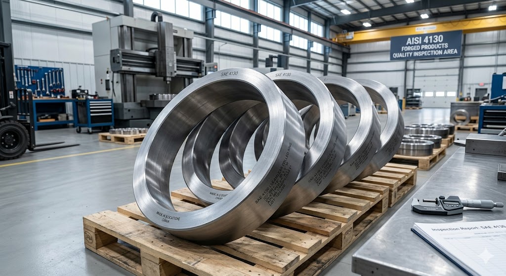 SAE 4130 seamless rolled rings for oil and gas industry
