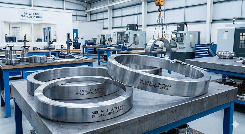 AISI 634 Seamless Rolled Rings for Steam Turbine Casing and Valve Systems