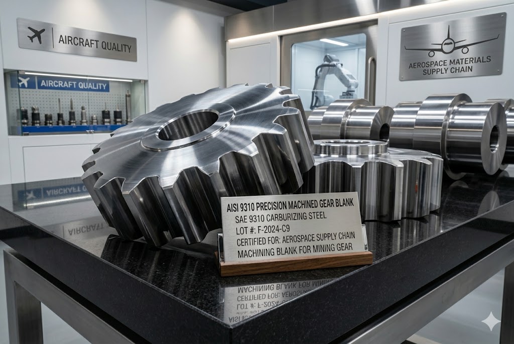 AISI 9310 Forged Gear Blank — SAE 9310 Carburizing Steel Forging for Aerospace Supply Chain and Mining Machinery