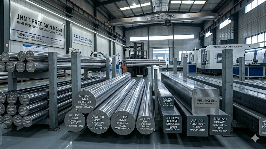 AISI P20 forged round bars and square bars from China manufacturer