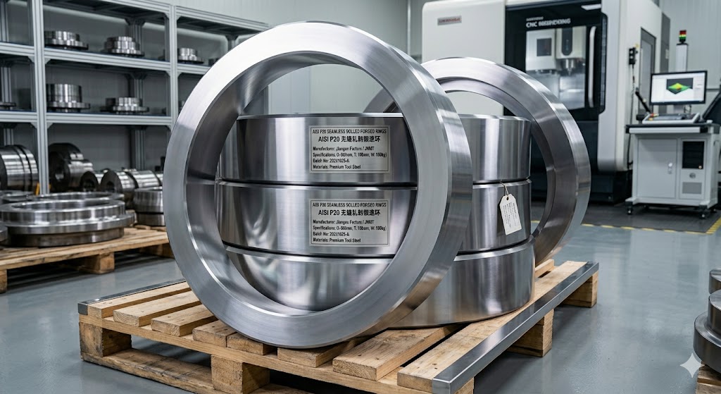 AISI P20 seamless rolled forged rings from Jiangsu factory