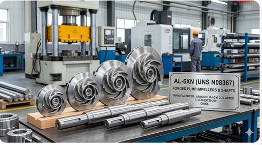 AL-6XN (UNS N08367) forged pump impellers & shafts - China manufacturer Jiangsu Liangyi