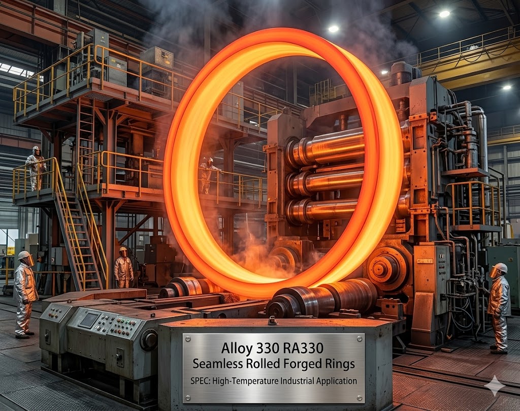 Alloy 330 RA330® Seamless Rolled Forged Rings for furnace and high-temperature industrial applications