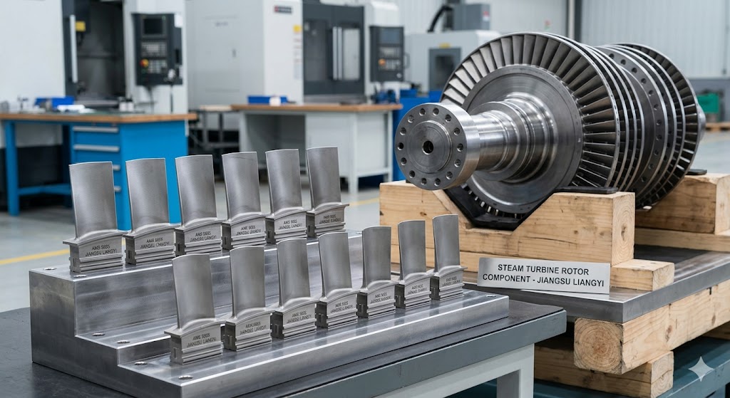 AMS 5655 gas turbine blades and steam turbine rotor components produced at Jiangsu Liangyi