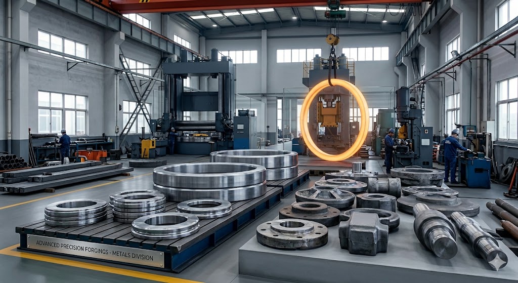 AMS 5661 seamless rolled forged rings and AMS 5660 open die forgings produced at Jiangsu Liangyi factory in Jiangyin China
