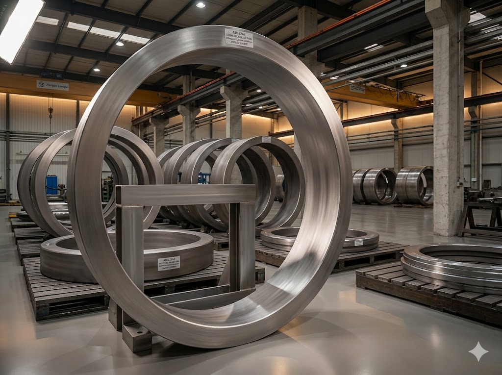 AMS 5744 seamless rolled rings up to 3000mm diameter for steam turbine casings and seal rings