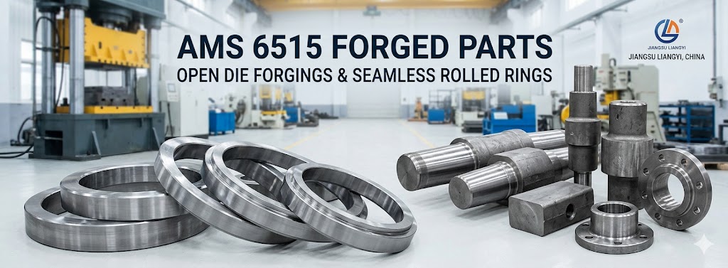 AMS 6515 Forged Forging Parts — Open Die Forgings and Seamless Rolled Rings by Jiangsu Liangyi, China