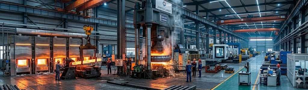AMS 6515 Steel Forging Production Line at Jiangsu Liangyi 80,000m² China Factory