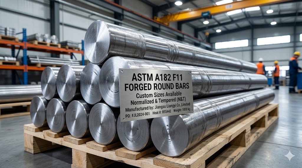 ASTM A182 F11 Forged Round Bars manufactured by Jiangsu Liangyi Co.,Limited