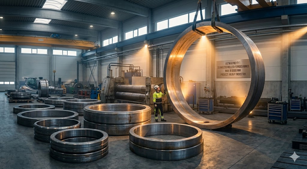 ASTM A182 F11 Seamless Rolled Rings up to 5 meters diameter
