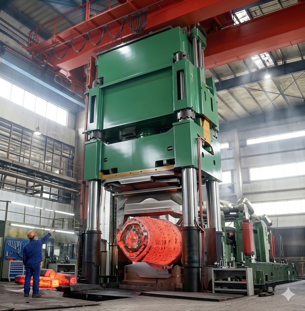 Jiangsu Liangyi 6300T hydraulic open die forging press and ring rolling mill for ASTM A668 forgings manufacturing