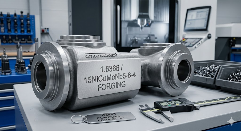 Custom machined 1.6368 15NiCuMoNb5-6-4 forging parts supplier