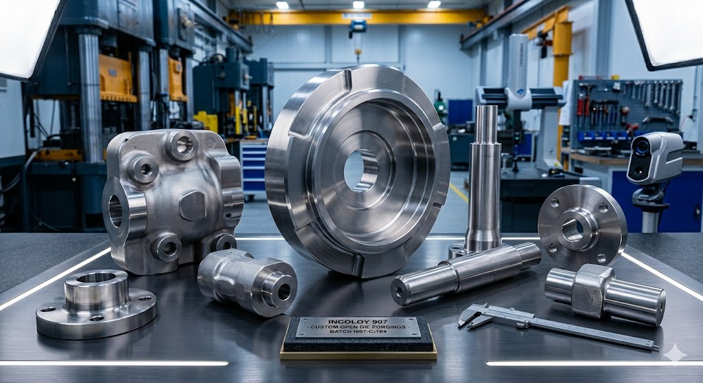 Custom Incoloy 907 open die forging parts