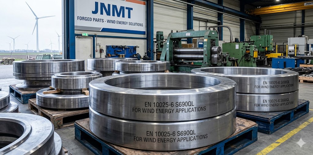 EN 10025-6 S690QL seamless rolled rings for wind energy