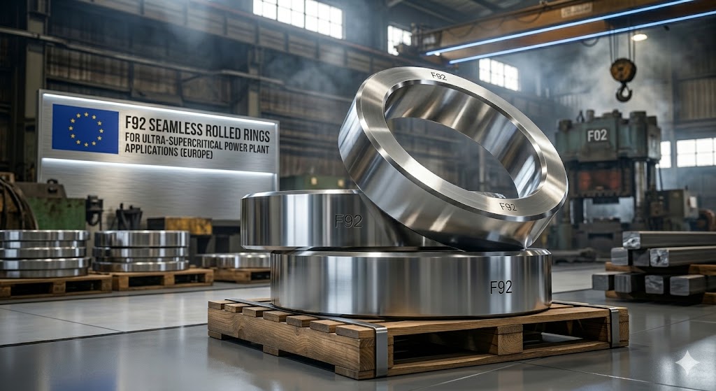 F92 seamless rolled ring for ultra-supercritical power plant application in Europe