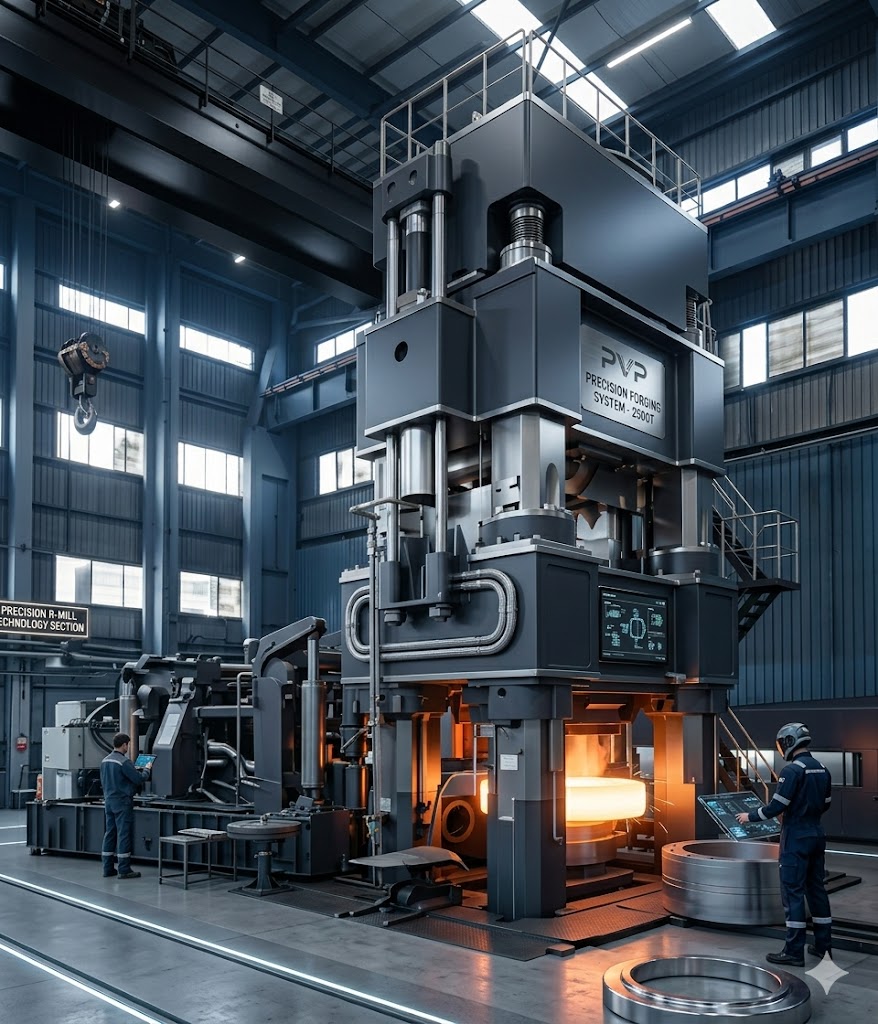 Jiangsu Liangyi P250GH Forging Factory Workshop — Hydraulic Press and Ring Rolling Mill